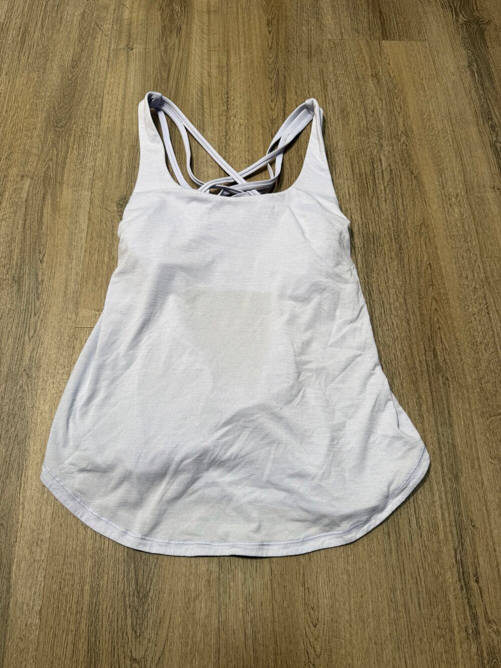 Lululemon Women's Light Purple 2-in-1 Athletic Tank Top